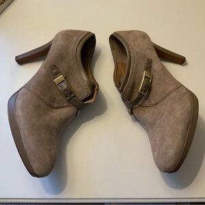 Franco Sarto Tan Ankle Boots